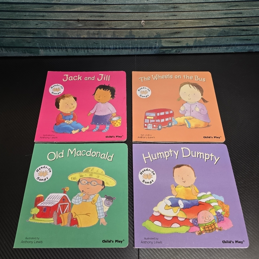 Hands On Songs Nursery Rhyme Board Books Set Of 4